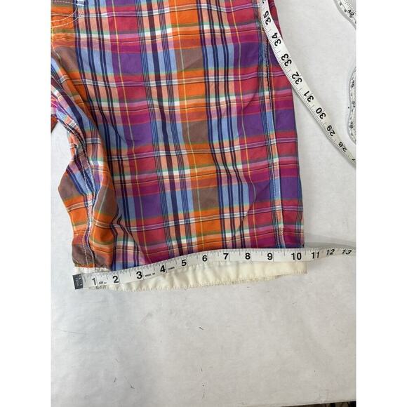 Twee Plaid Tommy Hilfiger Board Shorts Swim Trunks 2010 Era Men's Medium Retro - Picture 5 of 10